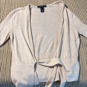 White House Black Market Light Beige Cardigan